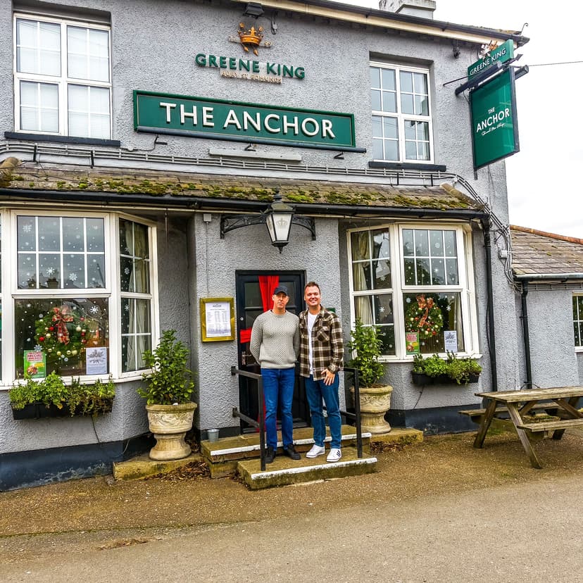 Peter and Billy at The Anchor pub